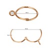 KaiYi 20pcs Shower Curtain Rings Sliding Ring Opening Design Curtain