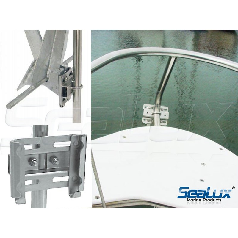 SeaLux Vertical Stanchion Rail Mount Anchor Bracket/Holder