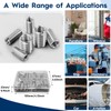 40pcs Threaded Insert Nuts, M4-M6/M6-M8/M8-M10 Thread Reducer Nuts, Hex Socket