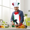 Keymall Italian Chef Costume Chef Hat and Apron for Women