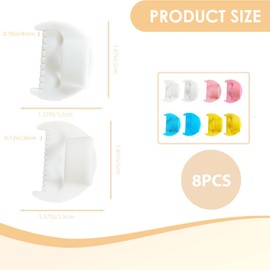 Aphohome Precision Edge Stitch Lock & Sewing Gauge, 8Pcs Sewing Tools Laser-Engraved Sewing Templates Rulers Needle Gauge Quilting Ruler Seam Guide for Sewing Gauge for Precise Stitching