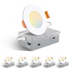 Amico 6 Pack 3 Inch 5CCT Ultra-Thin LED Recessed Ceiling