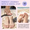 Wilfniee Press On Toenails French Tip, 150PCS Square Toe Nails,