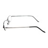 Calabria D-1 Metal Reading Glasses in Pewter Silver +2.00
