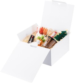 UnicoPak 1 Pack 10x10x5 White Gift Box Large Gift Boxes with Lids for Presents, Ideal for Birthday Anniversary Christmas Wedding Mother's Day Father's Day