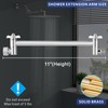 Voolan 11 Inch Shower Extension Arm with Lock Joints, Adjustable