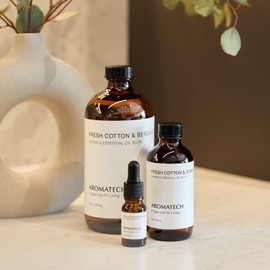 AromaTech Fresh Cotton & Bergamot for Aroma Oil Scent Diffusers - 10 Milliliter