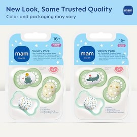 Chupete, más de 16 meses, paquete variado (1 original, 1 aire + 1 chupete nocturno), unisex, 3 unidades