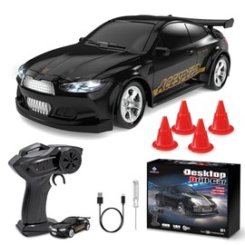 BuzzoXerex Drift Remote Control Car, 1:64 RC Drift Car (Black)