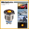 Partuto 5 Pcs LED Indicator Light 12mm 12V AC DC