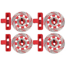 Hex Wheel Hub Brake Disc Caliper Disc RC Accessories Fit for Traxxas UDR 1/7 RC carRed