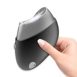 Electric Nail Clipper, Upgraded Toe Nail Clippers with Nail Scraps Storage, 2 Speeds, Magnetic Cover, Type-C Rechargeable, Automatic Electric Nail File for Thick Toenails, Adult, Seniors, Men (Black)