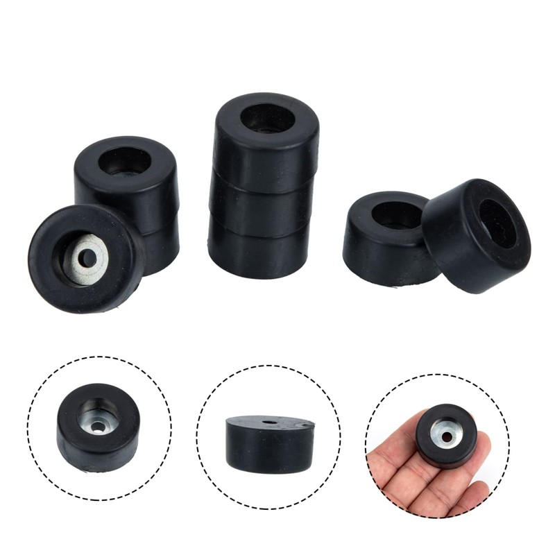 SHINEOFI 8Pcs Speaker Spike Mat Rubber Amplifier Feet for Isolation