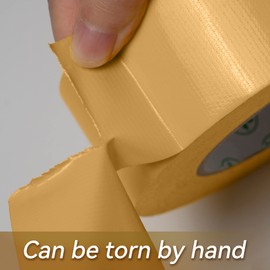 Reniteco Tan Duct Tape- 2 inches x 10 Yards, Heavy Duty Duct Tape, Waterproof, Resistant, NO-Residue, UV Blocking, Pack of 1