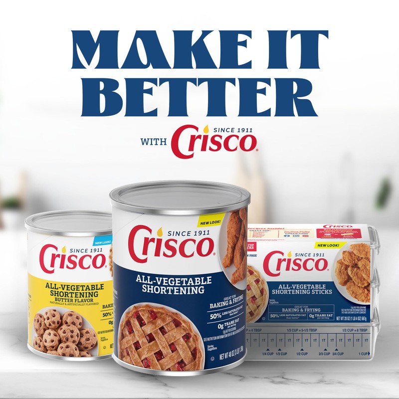 Crisco All-Vegetable Shortening, 48 Ounce