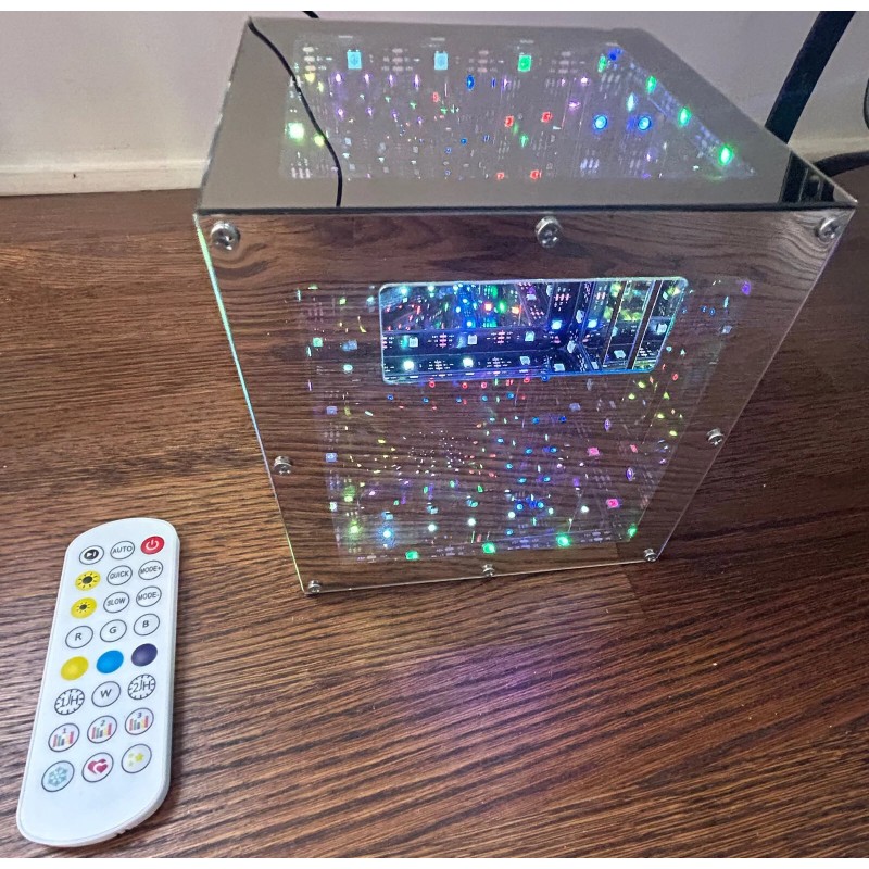 StorageCheetah Tesseract Hyper Cube LED Storage Container Box: Hold small