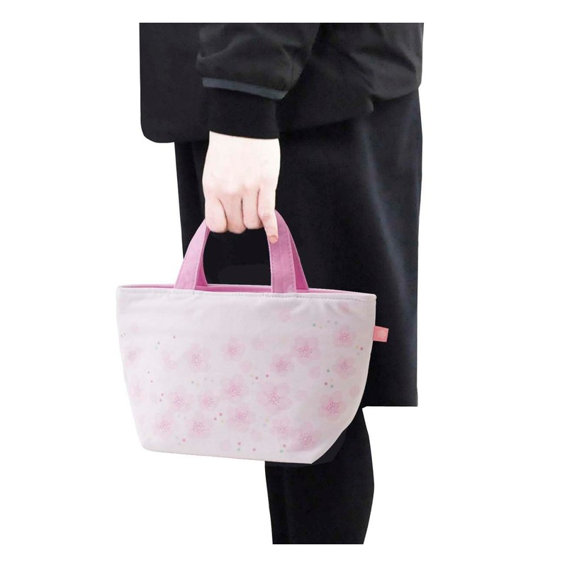 Skater KNB1N-A All Smile Lunch Bag, Sweat Fabric, Cherry Blossom