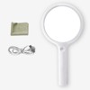 LHWCCPIT Rechargeable Magnifying Glass with 20 LED Light, 30X Handheld
