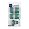 Hills Plastic Garden Watering Hose Fitting Set, 18 mm (3-Pieces)