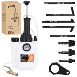 GOOACC Transmission Fluid Pump Kit 3L Automotive Manual Oil Pump Extractor ATF Refill Dispenser Transfer Pump with 8 ATF Filler Adapters Oil Filling Filler Manual System Fluid Extractor Pump Tool Kit