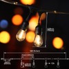 LEONLITE LED Outdoor String Lights 48FT Valentine's Day Decoration, Clear