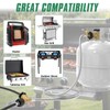 12FT Propane Hose with Propane Splitter 2 Way POL Tank