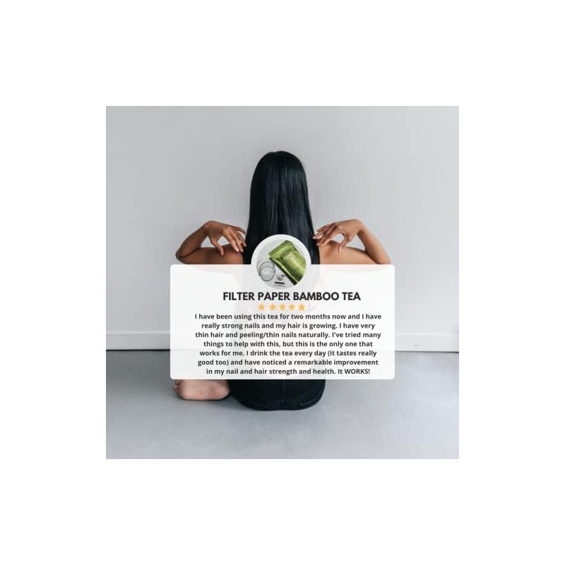 Bambú hermoso Té de bambú rico en sílice para cabello,