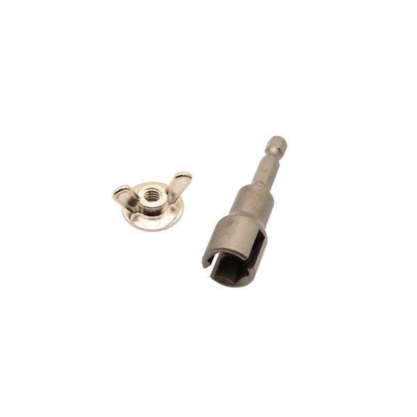 1/4" -20 XL Washer Wing Nuts W/Power Driver Bit (Pack