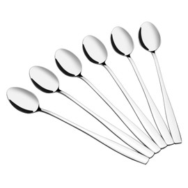 Dehouse 12 Pieces Long Handle Tea Spoon, Stainless Steel Long Handle Stirring Spoon