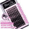84Pcs Lash Clusters DIY Eyelash Extension D Curl Long Individual