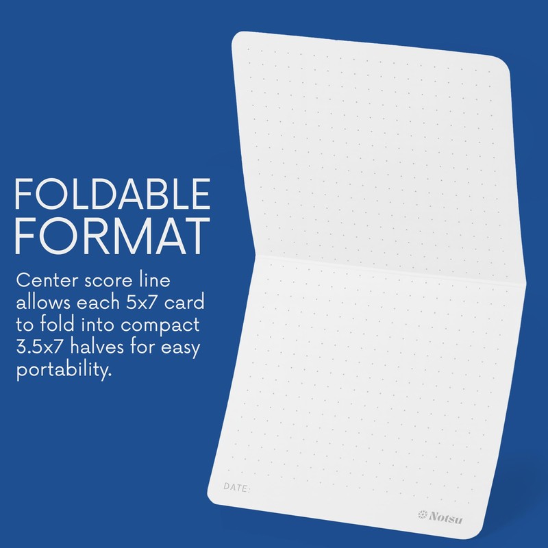 Notsu Dot Grid Index Cards 5x7 inch, 40 ct |