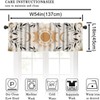 JanJCurt Boho Moon Phase Valance, Boho Mystic Celestial Sun Moon