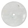 Lamp/Sculpture Base-Marble-6"-Round: Black or White (1 Pc.) (6" Marble-Round-Black-w/Cord Hole)