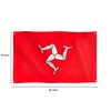 Runesol Isle of Man Flag, 91x152cm, 3ft x 5ft, 4