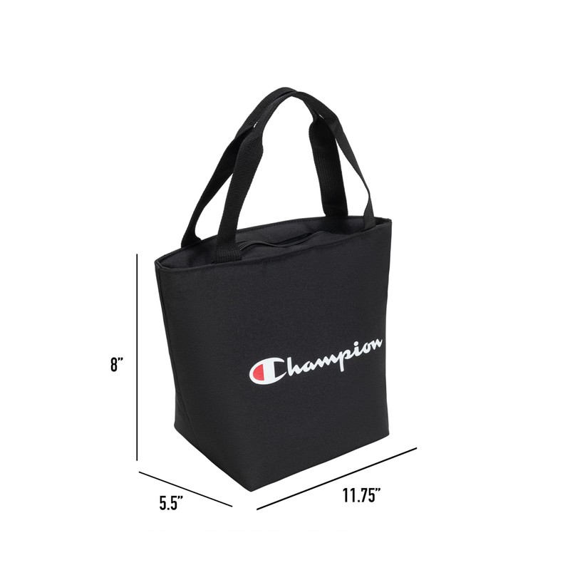 Champion Fresh Tote Lunch Kit, Black, One Size