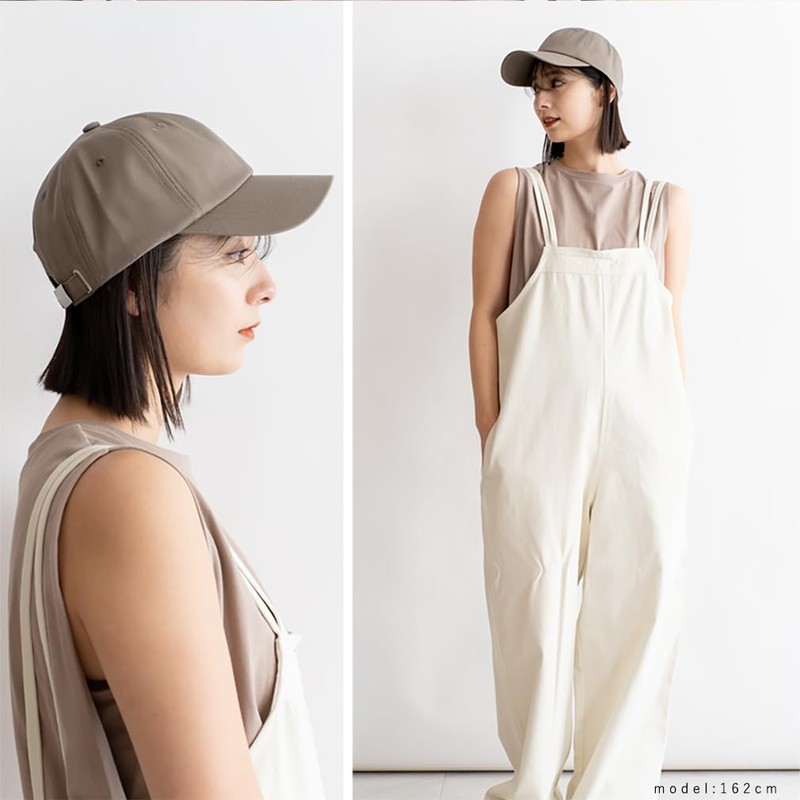 Vita Felice tgh-30067z Women's 100% Cotton Simple Cap, grey beige