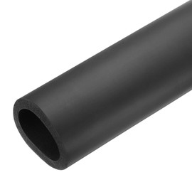 MECCANIXITY Pipe Insulation Foam Tube 2-3/8" ID x 3-1/16" OD 2.8ft Foam Tubing Heat Insulated Pipe for AC Unit Handle Grip Water Pipe Freeze Protection - 60x78mm/Black