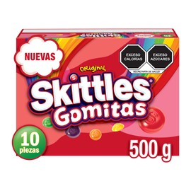 Skittles Gomitas sabor original 10pack de 50g c/u. 500g