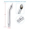 6" Bull Horn Chrome Exhaust Stack,5"OD Reduced Bottom,48" Length