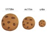 3D Simulation Cookie Pillow, Fun Round Throw Cookie Food Pillows,Suitable