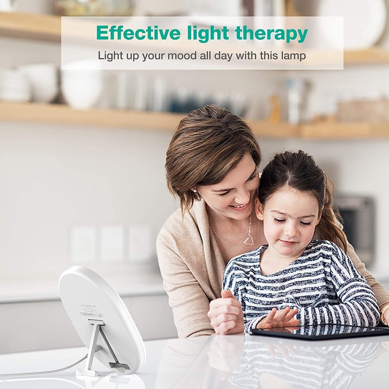 UV-Free 10000 Lux Daylight Lamp - Touch Control with 3
