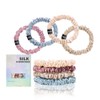 4 pcs small Silk hair Scrunchies 100% Pure Mulberry silk