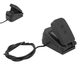 Throttle Foot Pedal, Throttle Accelerator ATV Foot Pedal Electric Speed Control Waterproof Socket for Children Car Go Kart Moped