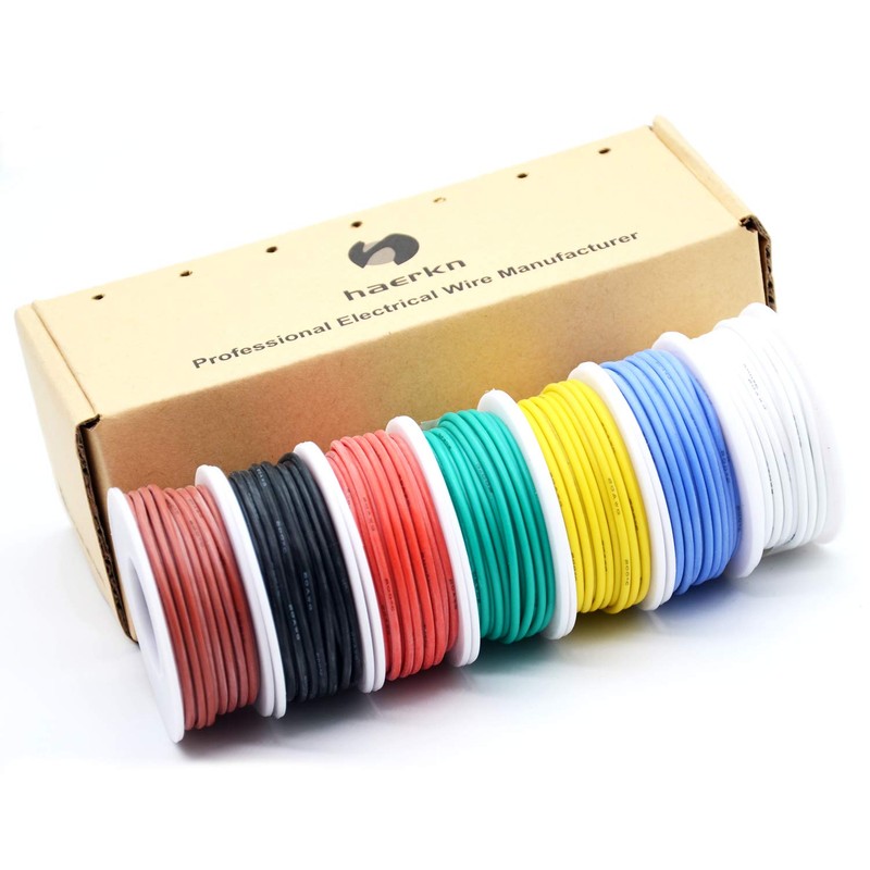 18 awg Silicone Electrical Wire Cable 7 Colors (13ft Each)