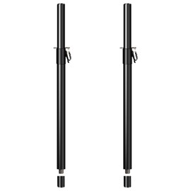2 in 1 Speaker Pole for Subwoofer with Height Adjustment Speaker Stand from 34 to 49 Inch Fits 35mm and M20 Thread Mount Extender with Safety Pins，120 LB Load-Bearing,2 Pack
