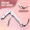 Drincarier Shell Handle Waiter Corkscrews-Wine Openers,Corkscrew Bottle Openers,3-in-1 Wine Key