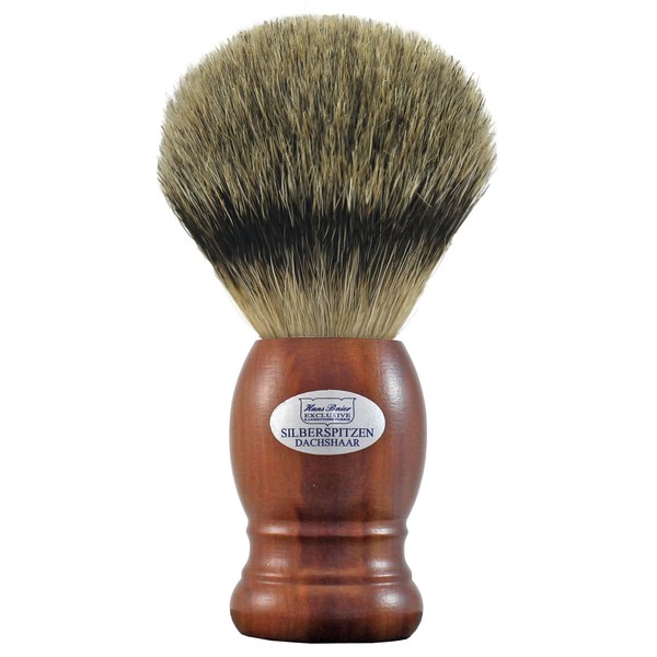 Hans Baier Exclusive Shaving Brush - Plum Wood Handle