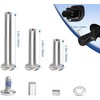 45mm Luggage Wheels Replacement with Ball Bearing, 4pcs Swivel Caster