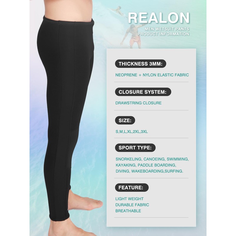 3mm CR Super Stretch Neoprene Diving Long Pant Surfing Pants