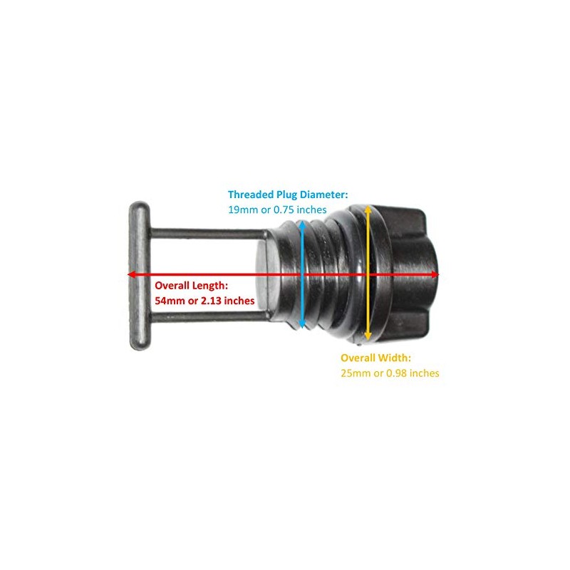 Aftermarket Kayak Plastic Direct Hull Drain Plug Sit-On-Top & Touring